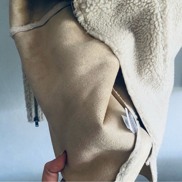 Elizabeth and James Cream Teddy Sherpa Jacket - Picture 10 of 11